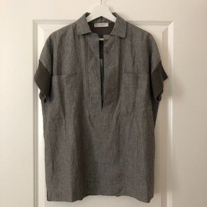 TONET linen short sleeve blouse